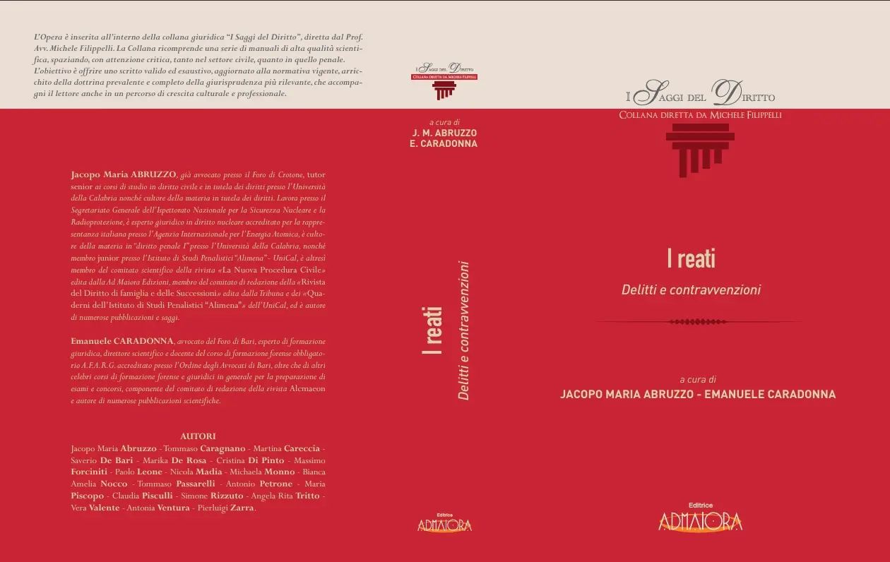 Copertina libro I reati - Delitti e contravvenzioni